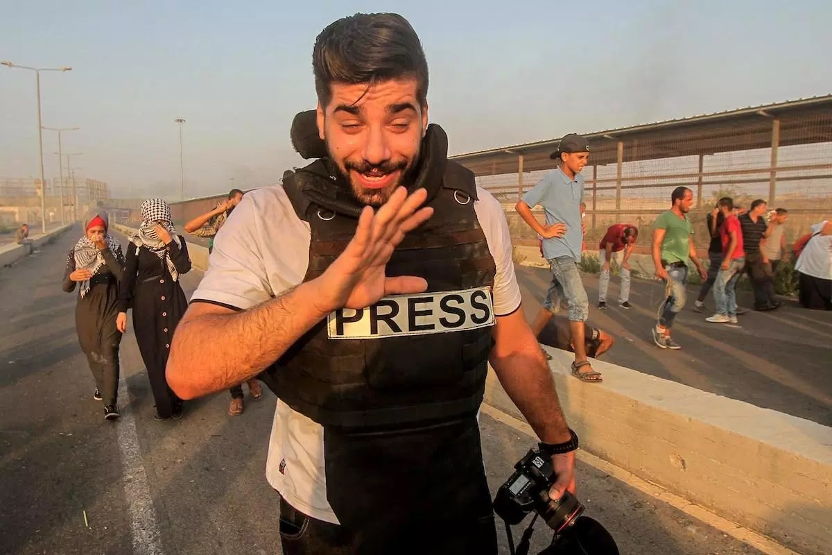 Journo tear gas
