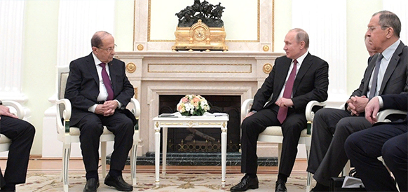 Президент Ливана посетил Москву
