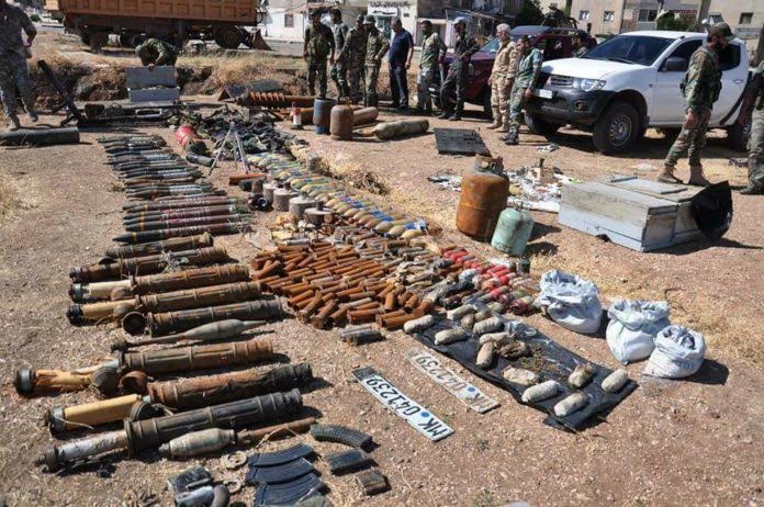 В освобожденном Хомсе найдено оружие и боеприпасы израильского производства