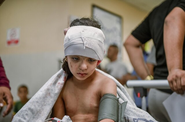 Холодная и пугающая ночь в больнице в Газе